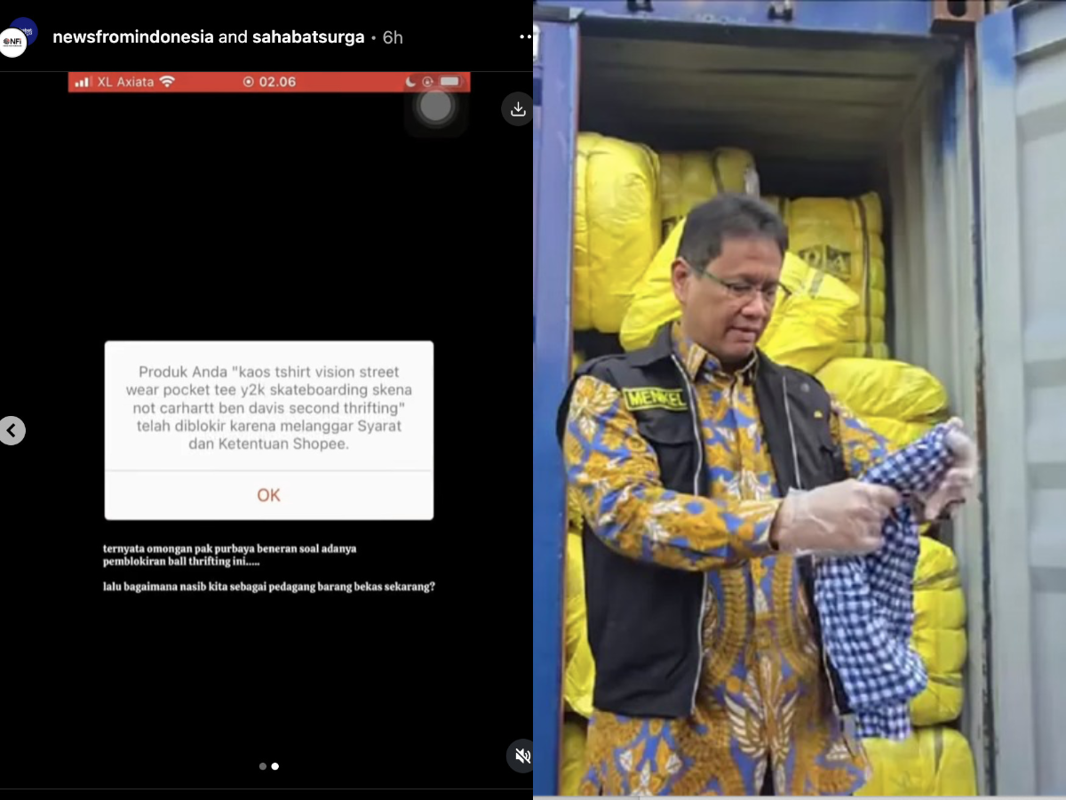 Akun thrifting di e-commerce diblokir massal oleh Menkeu Purbaya.