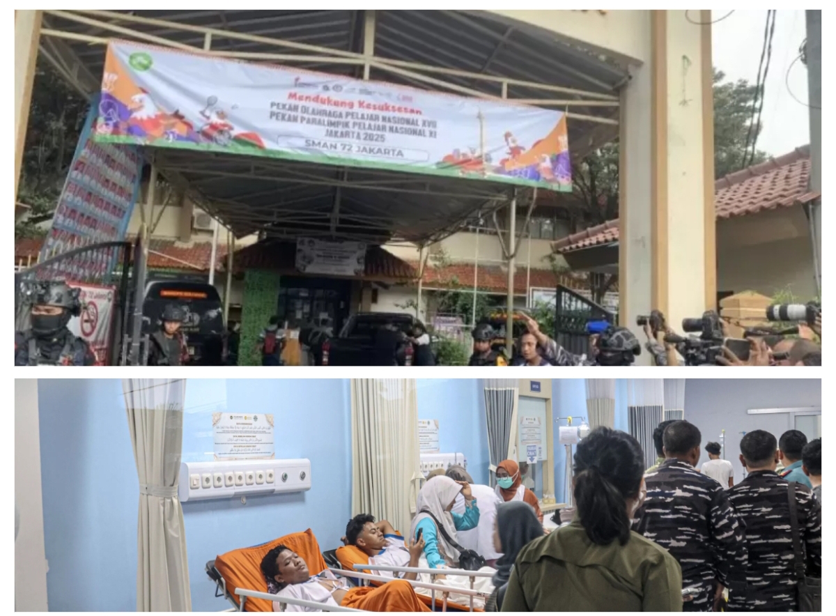 Korban ledakan di SMA Negeri 72 Kelapa Gading mendapat perawatan intensif di Rumah Sakit Islam Jakarta Cempaka Putih, Jumat (7/11/2025). (Foto Jawa Pos)