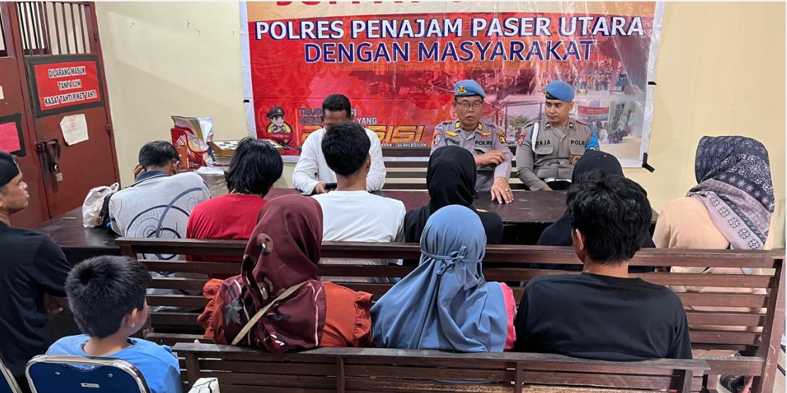 CURHAT: Polres PPU menggelar Jumat Curhat untuk mendengarkan masukan dan memberikan imbauan kamtibmas.