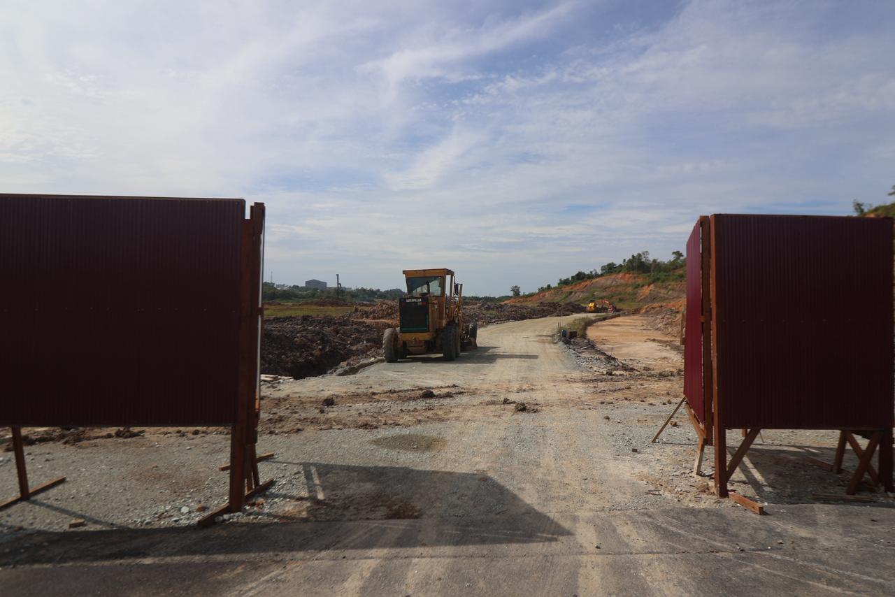 Lokasi pembangunan sekolah terpadu di kawasan Grand City.  &nbsp;