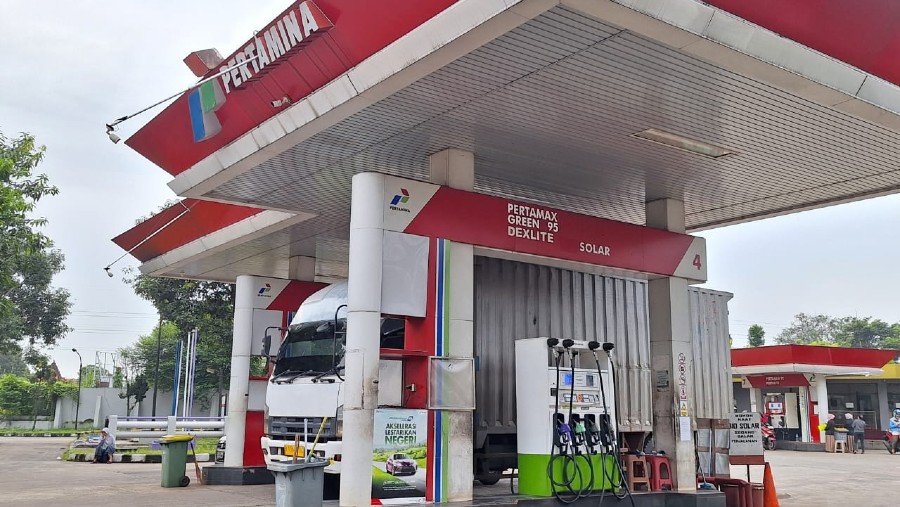Potret SPBU Pertamina.