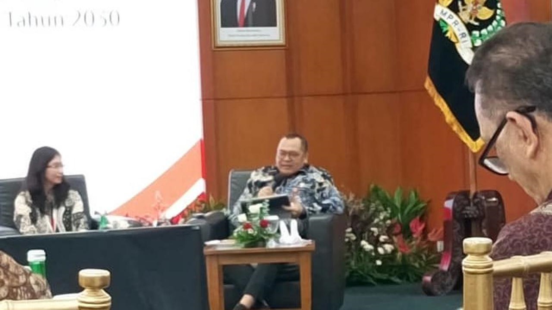 Kepala Dinas Kesehatan Kaltim, Jaya Mualimin, saat menjadi pembicara membahas tentang penyakit DBD di Jakarta.