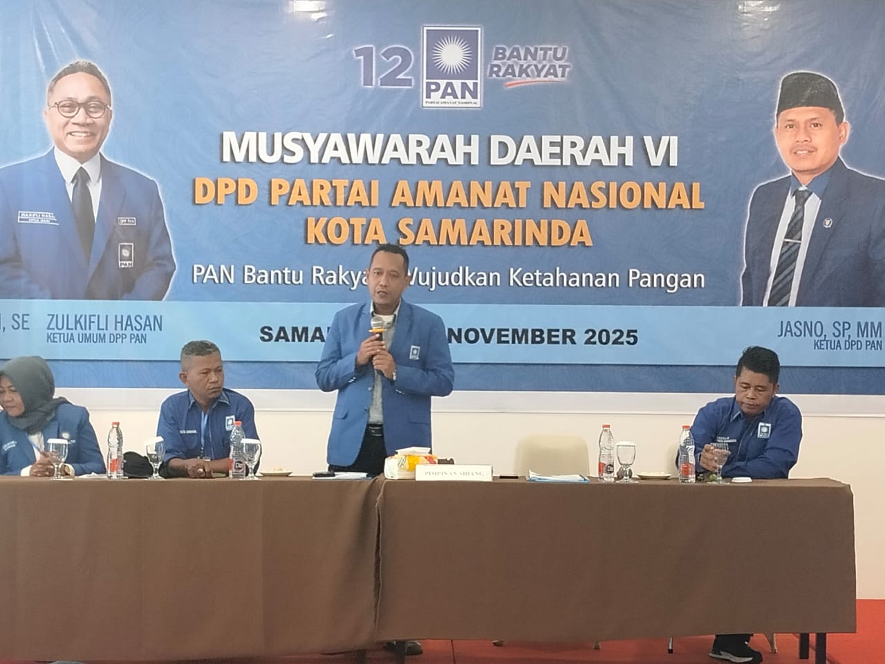 Suparno pimpin PAN Samarinda periode 2025-2030. Ditetapkan lewat Musda ke-VI, Sabtu (8/11/2025). (Bayu/KP)