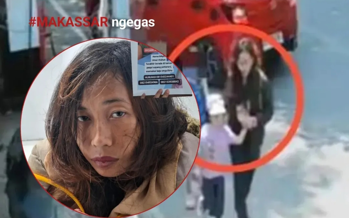 Salah satu tersangka penculik Bilqis Ramdhani yang berhasil diamankan kepolisian. (Foto tangkapan layar)