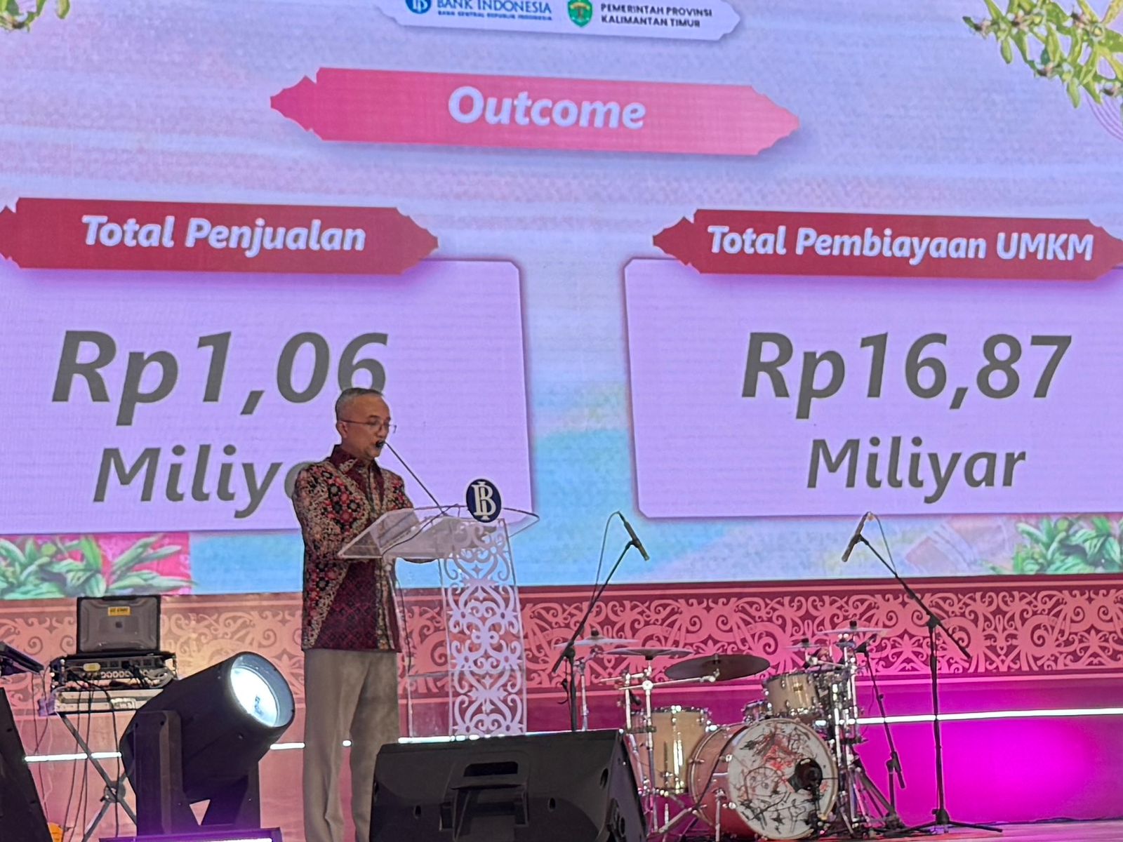 CAPAIAN: Transaksi pada ajang Kaltim Paradise of The East X SummerFest 2025 mencapai Rp1,06 miliar. Dari berbagai tenant UMKM hingga kuliner. Pembiayaan juga tersalurkan kepada 256 UMKM.