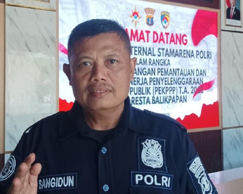Kasi Humas Polresta Balikpapan Ipda Sangidun.