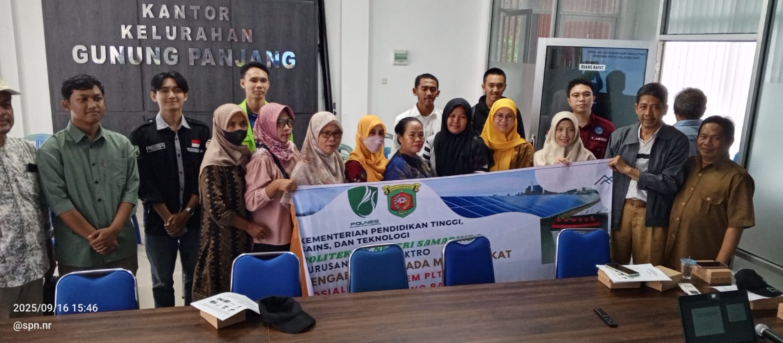 Kegiatan ini merupakan bagian dari upaya Polnes untuk mendukung pemanfaatan energi bersih dan terbarukan khususnya di  kelurahan gunung Panjang Kecamatan Samarinda Seberang dan umumnya di Kalimantan.