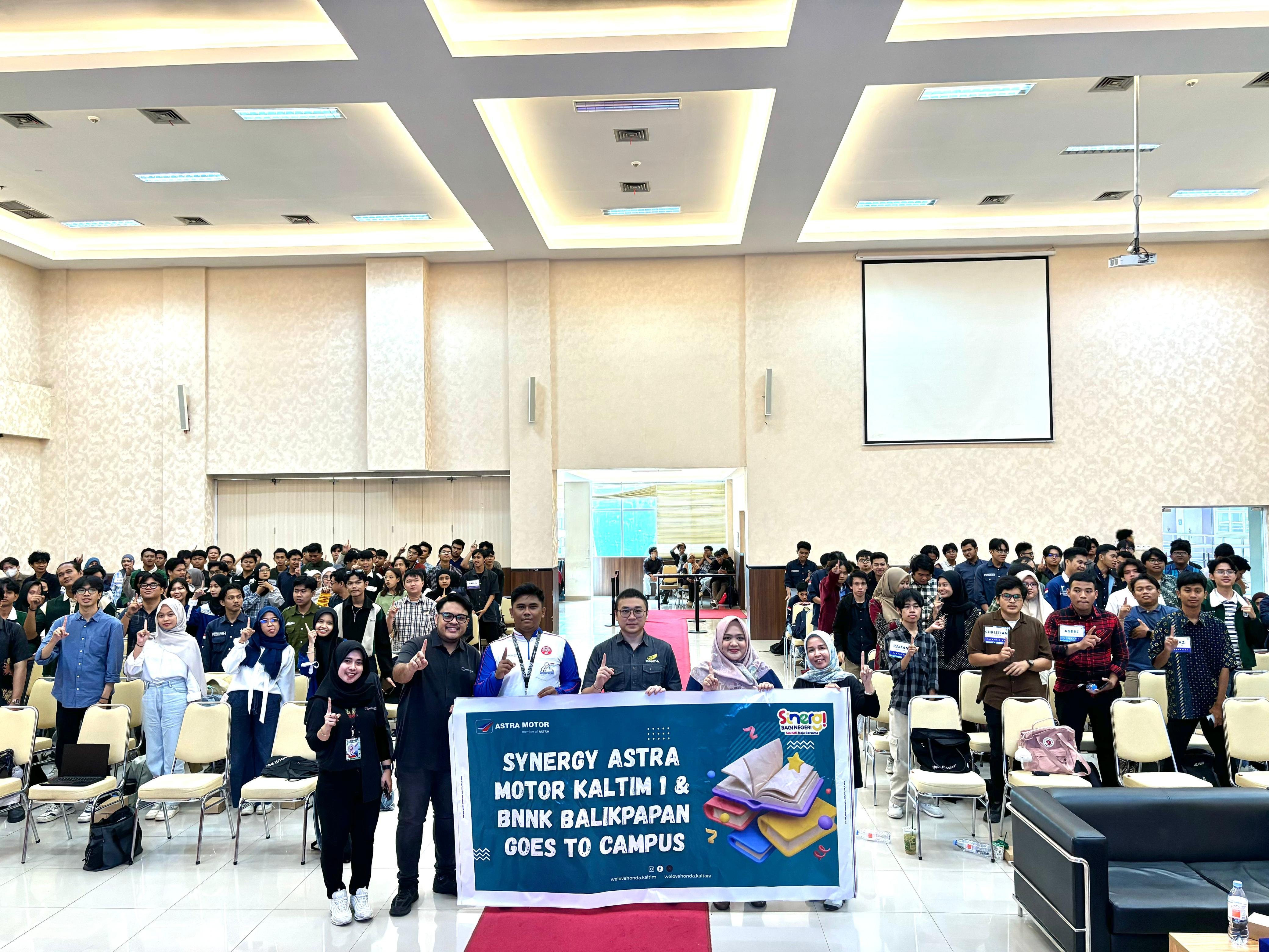 Astra Motor Kaltim 1 mengedukasi mahasiswa lewat kegiatan Goes to Campus di ITK Balikpapan.