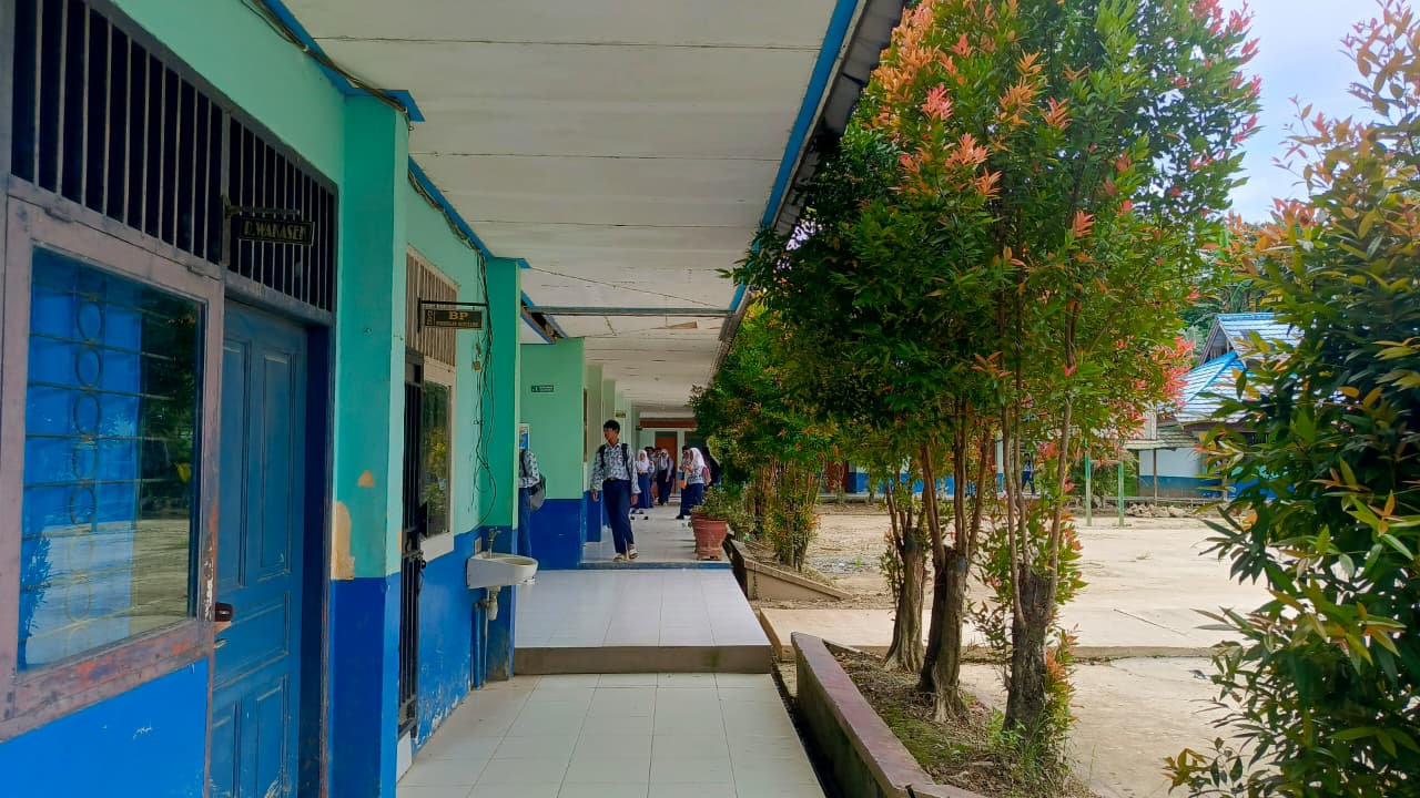 HAFIZ/KP HASIL EVALUASI: SMP 24 Samarinda batal direlokasi mengingat&nbsp;dianggap masih bangunan layak.&nbsp;