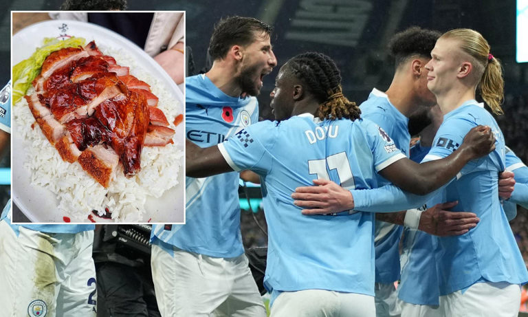 Nama penyerang Manchester City Erling Haaland menjadi menu baru dari restoran  Happy Seasons di Manchester.