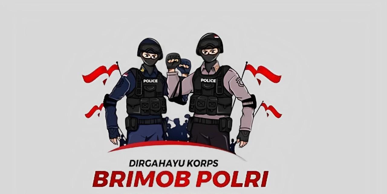 Rayakan HUT Brimob Polri dengan berbagi ucapan di media sosial.
