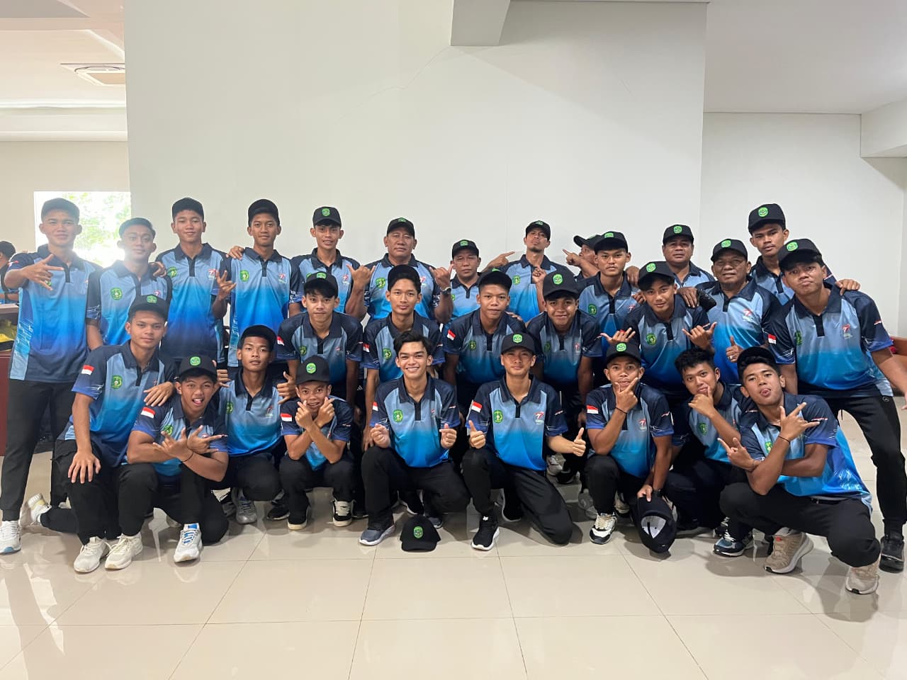 TARGET TINGGI: Skuad sepak bola pelajar Kukar bertekad meraih prestasi tertinggi di Popda 2025.