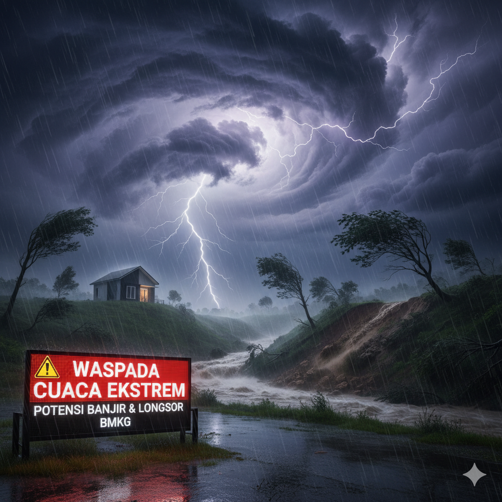 ilustrasi cuaca ekstrem