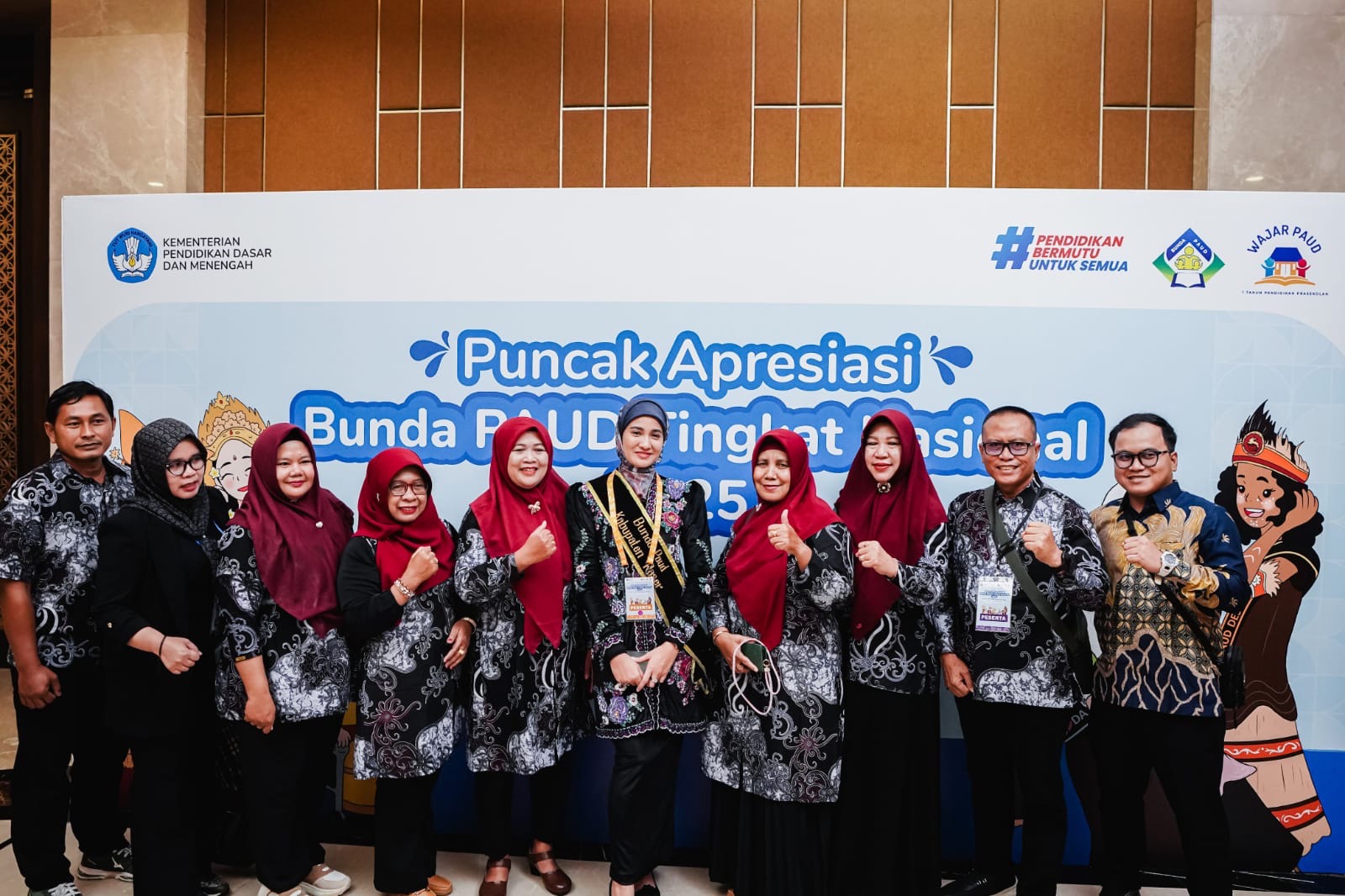 Bunda PAUD Kabupaten Paser, Sinta Rosma Yenti, saat menghadiri Apresiasi Bunda PAUD Nasional, Kamis (13/11/2025).