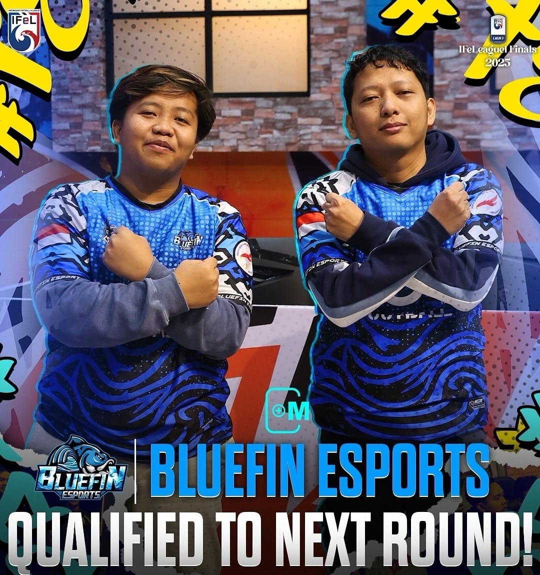 KUDA HITAM: Bluefin Esports divisi Mobile berhasil mengikuti jejak tim konsol lolos ke semifinal upper bracket Liga 1 eFootball 2025.