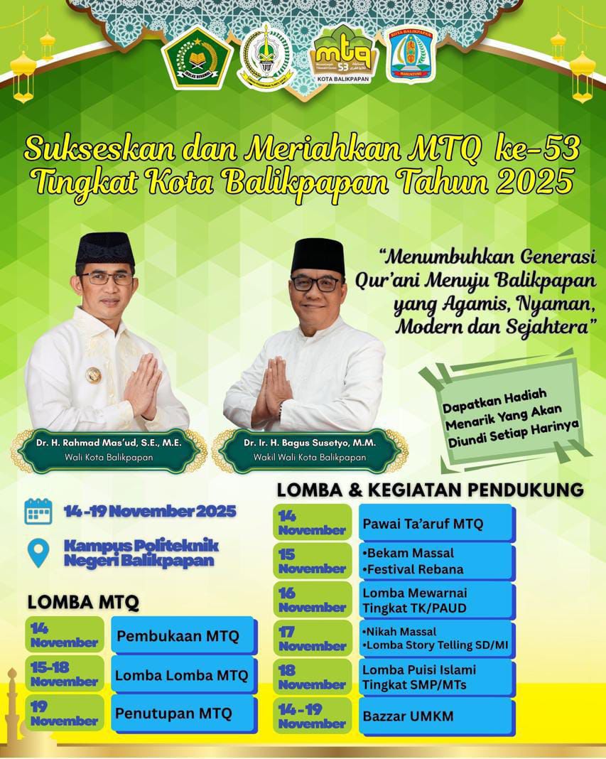 Jadwal MTQ Balikpapan
