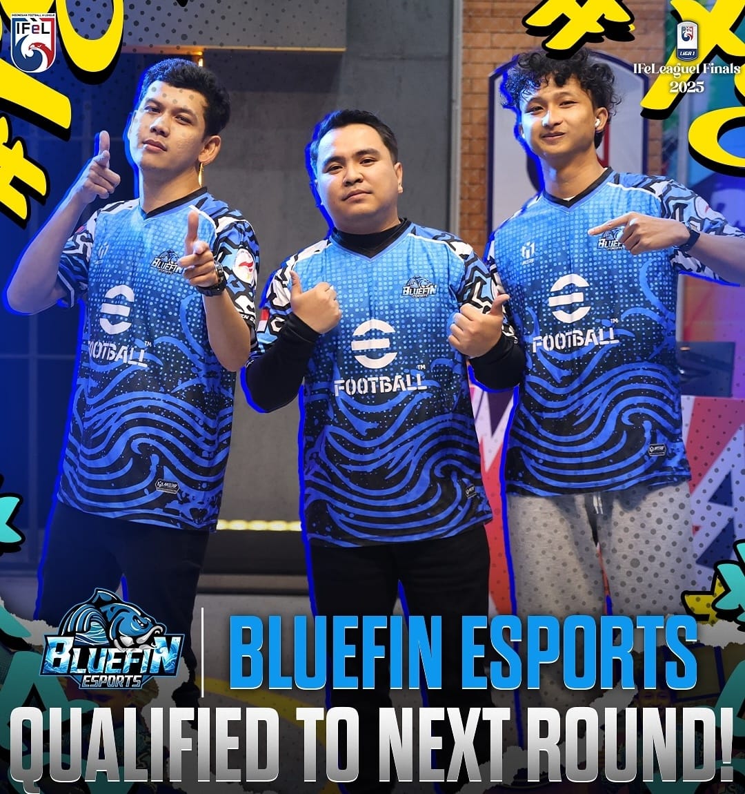 KEJUTAN BESAR: Datang tanpa diperhitungkan, Bluefin Esports berhasil mengunci tiket semifinal Liga 1 eFootball 2025 divisi konsol.