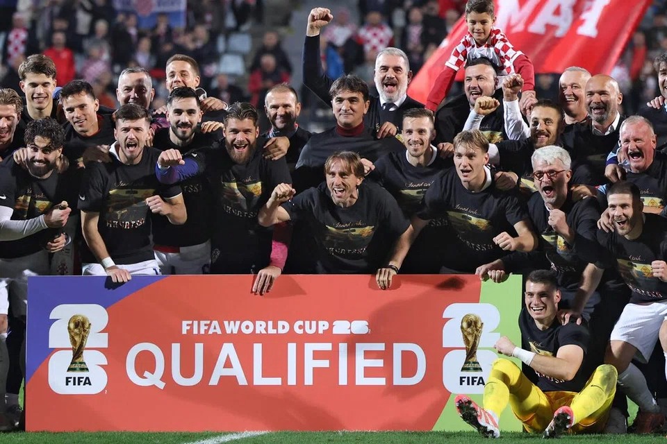Tim Kroasia merayakan lolos ke Piala Dunia 2026. (Foto: AFP)