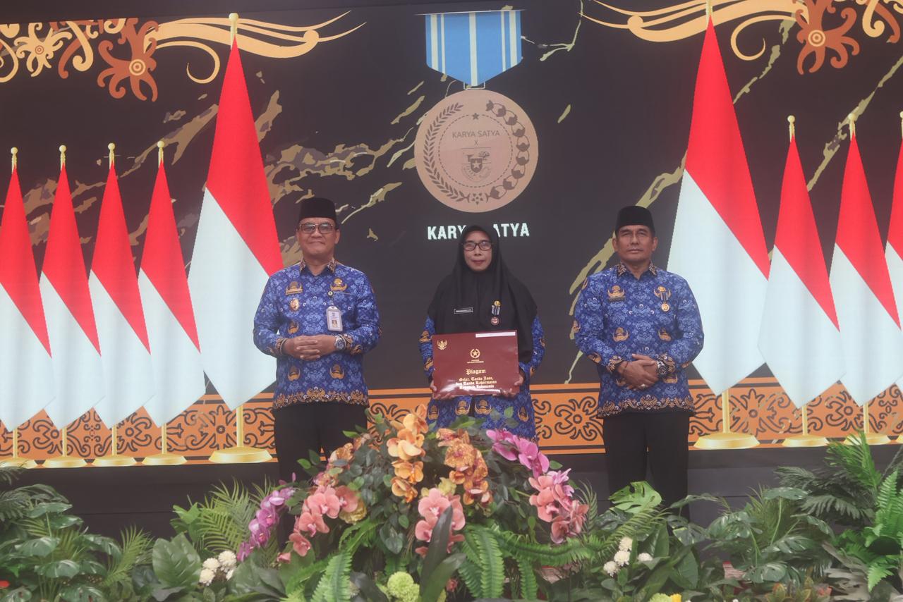 HUT ke-54 Korpri berlangsung di Balai Kota Balikpapan, Senin (17/11/2025).  &nbsp;