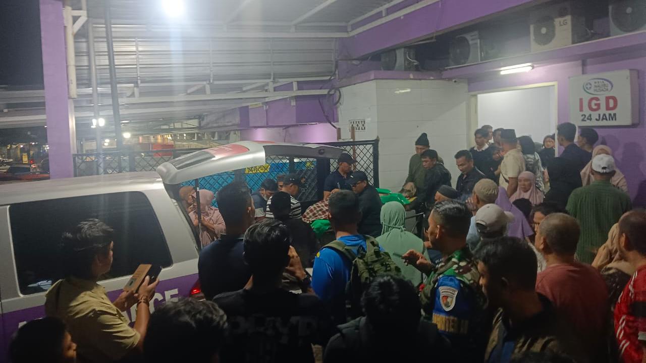 TIKAM: Peristiwa seorang anggota TNI AU diduga menikam seorang pria hingga tewas.