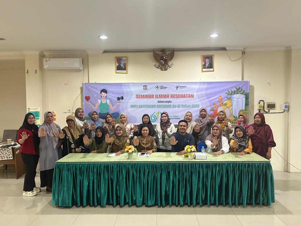 PROSEHAT: Berkait HKN Ke-61, seminar kesehatan yangberfokus pada pencegahan anemia dan kekurangan kalori pada ibu hamil digelar Puskesmas Baru Ilir.