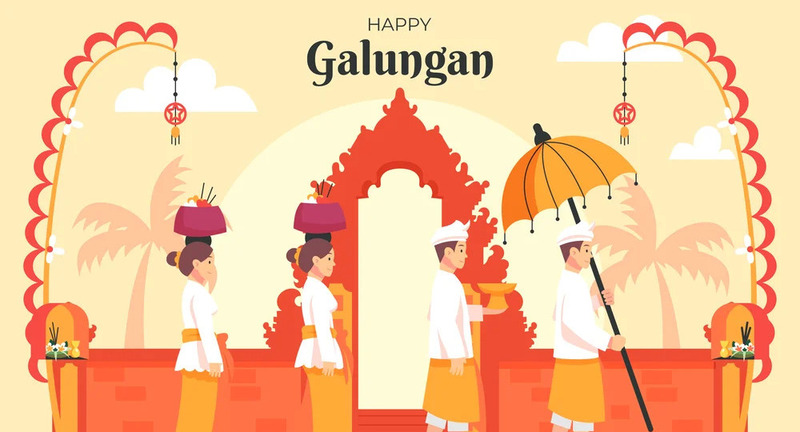 Hari Raya Galungan 2025 oleh umat Hindu.