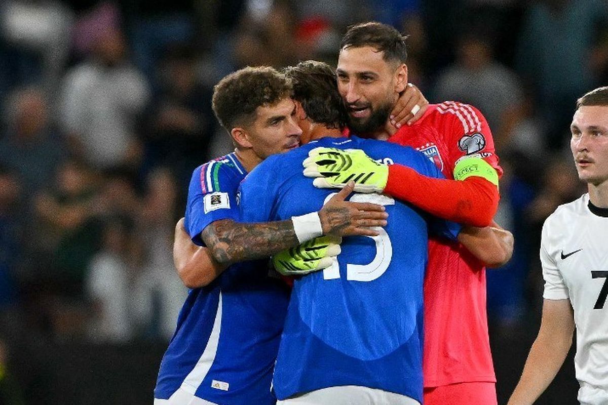 Gianluigi Donnarumma dkk harus berjuang di playoff untuk tampil di Piala Dunia 2026.
