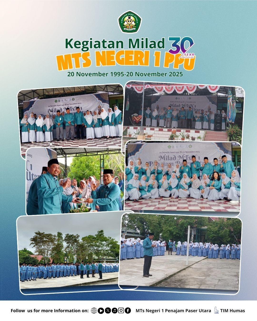 Berbagai kegiatan Milad ke-30 MTS Negeri 1 PPU.