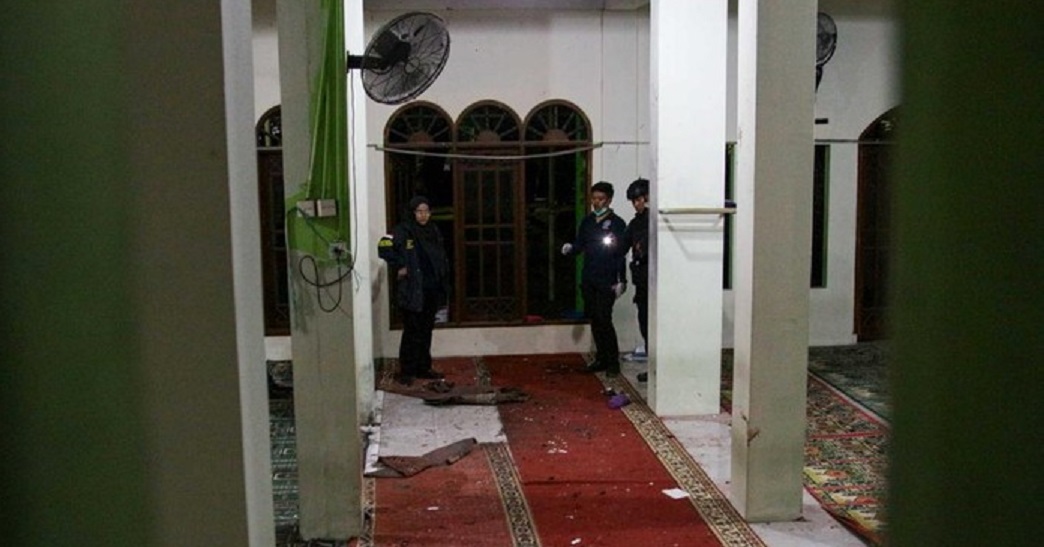 Masjid tempat bom meledak di SMAN 72 Jakarta Utara.