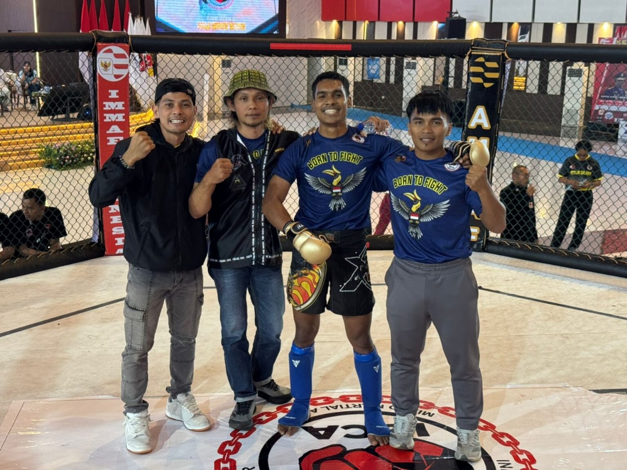 PRESTASI: Dalam Kejurnas IBCA MMA 2025, Briptu Yanuarius Kristian Desales berhasil meraih gelar juara.