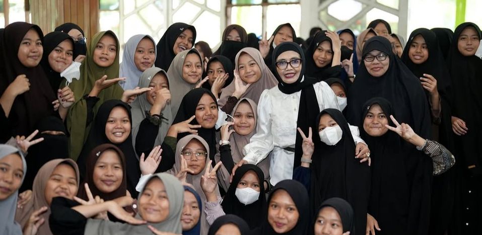 DAPAT DUKUNGAN: Kegiatan yang digagas Ikatan Dokter Indonesia (IDI) Bontang ke Pondok Pesantren Hidayatullah mendapat apresiasi dari Wali Kota Bontang Neni Moerniaeni. FOTO: ADIEL KUNDHARA/KP