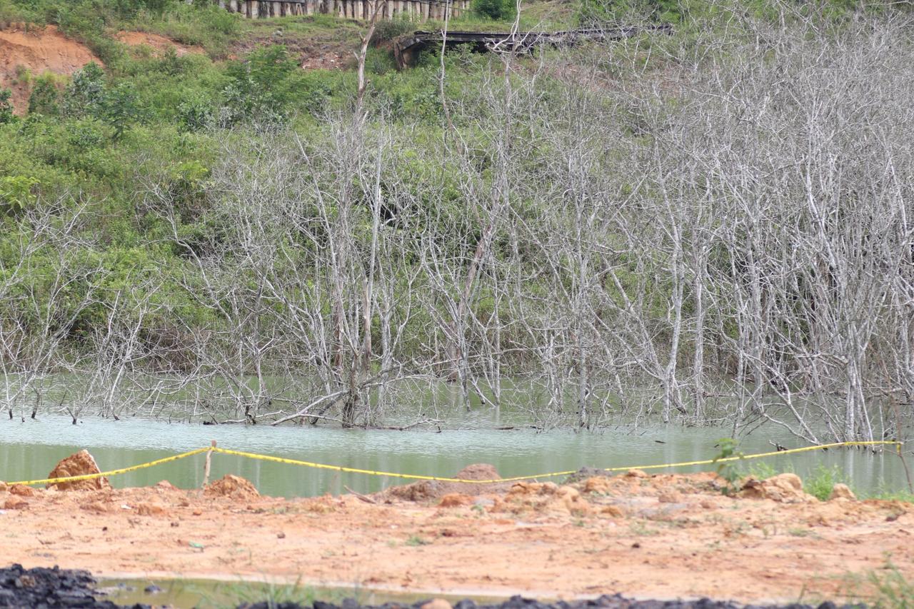 Kubangan RT 37 Kelurahan Graha Indah yang menewaskan enam anak tenggelam pada 17 November. (ANGGI PRADITHA/KP)