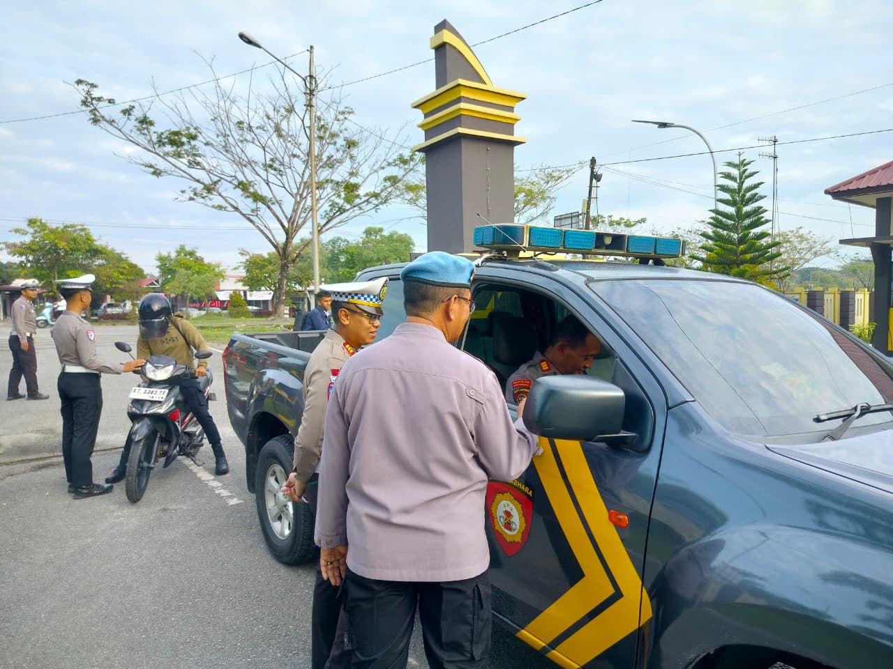 SASAR POLISI: Tidak hanya masyarakat, Operasi Zebra Mahakam 2025 Polres PPU juga menyasar anggota kepolisian.