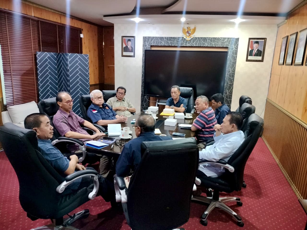 LANGSUNG BERGERAK: KONI Kaltim menggelar rapat pimpinan dan memutuskan Achmad Albert sebagai Ketua Tim Kartaker KONI Mahulu.&nbsp;