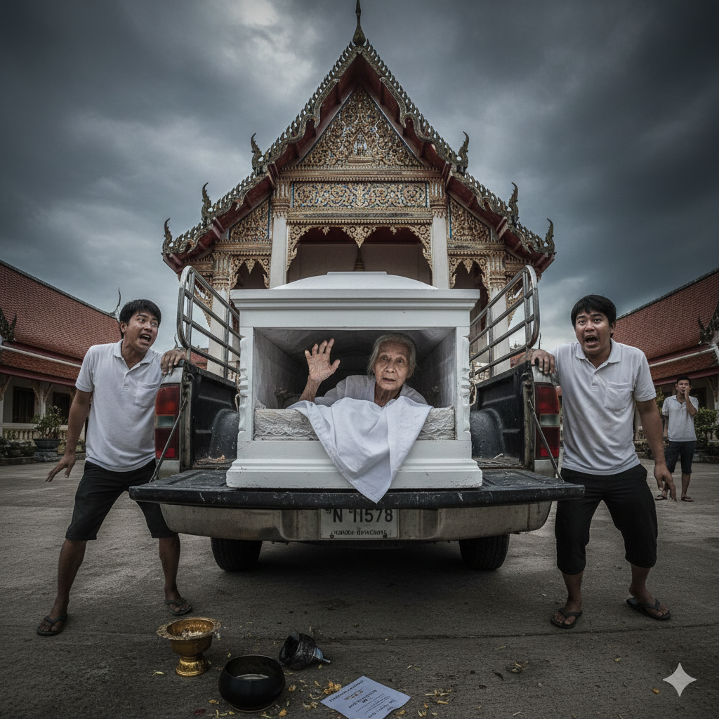Ilustrasi kremasi di Thailand yang bikin heboh.