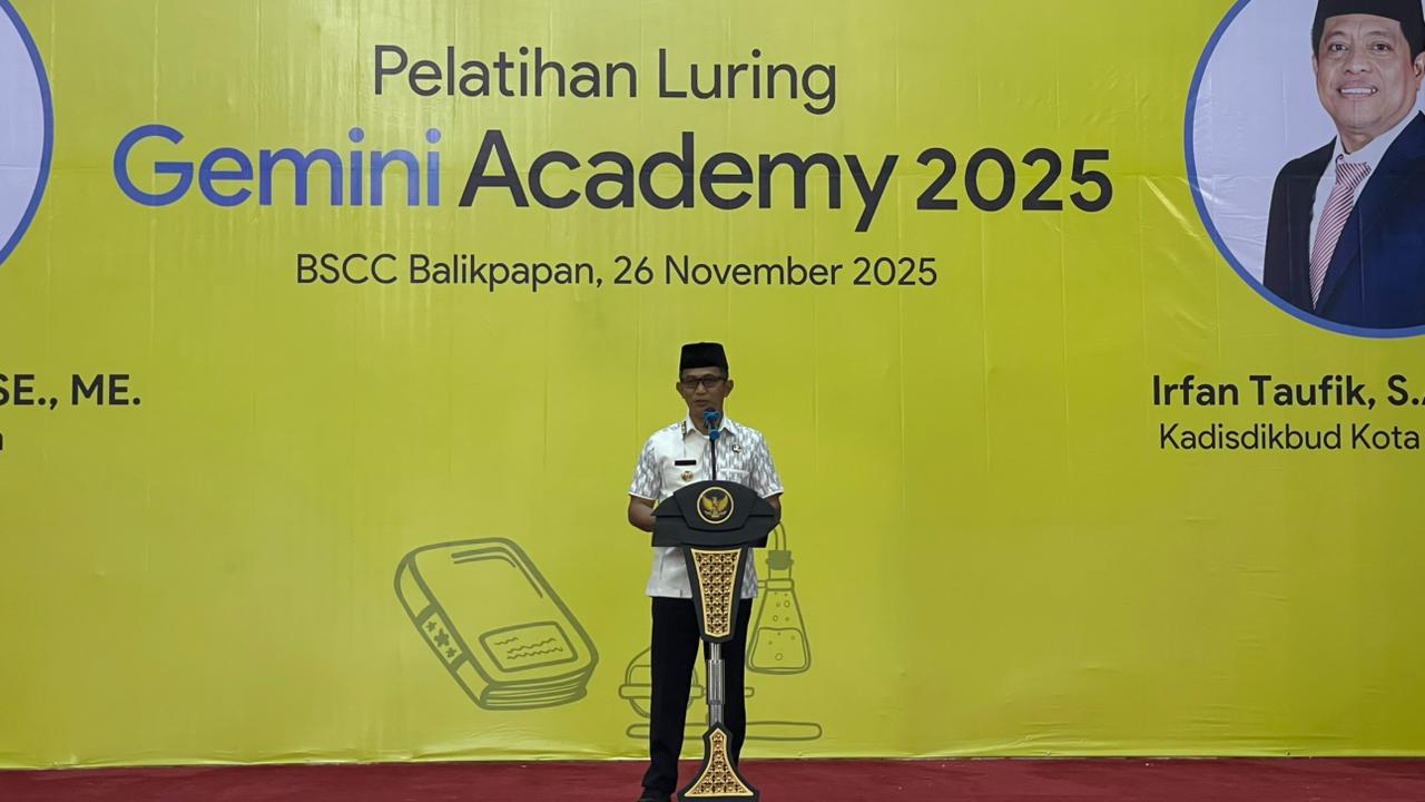 GENJOT SDM: Wali Kota Balikpapan Rahmad Mas&rsquo;ud membuka jalannya Pelatihan Luring Gemini Academy yang digelar Rabu (26/11) di BSCC Dome.
