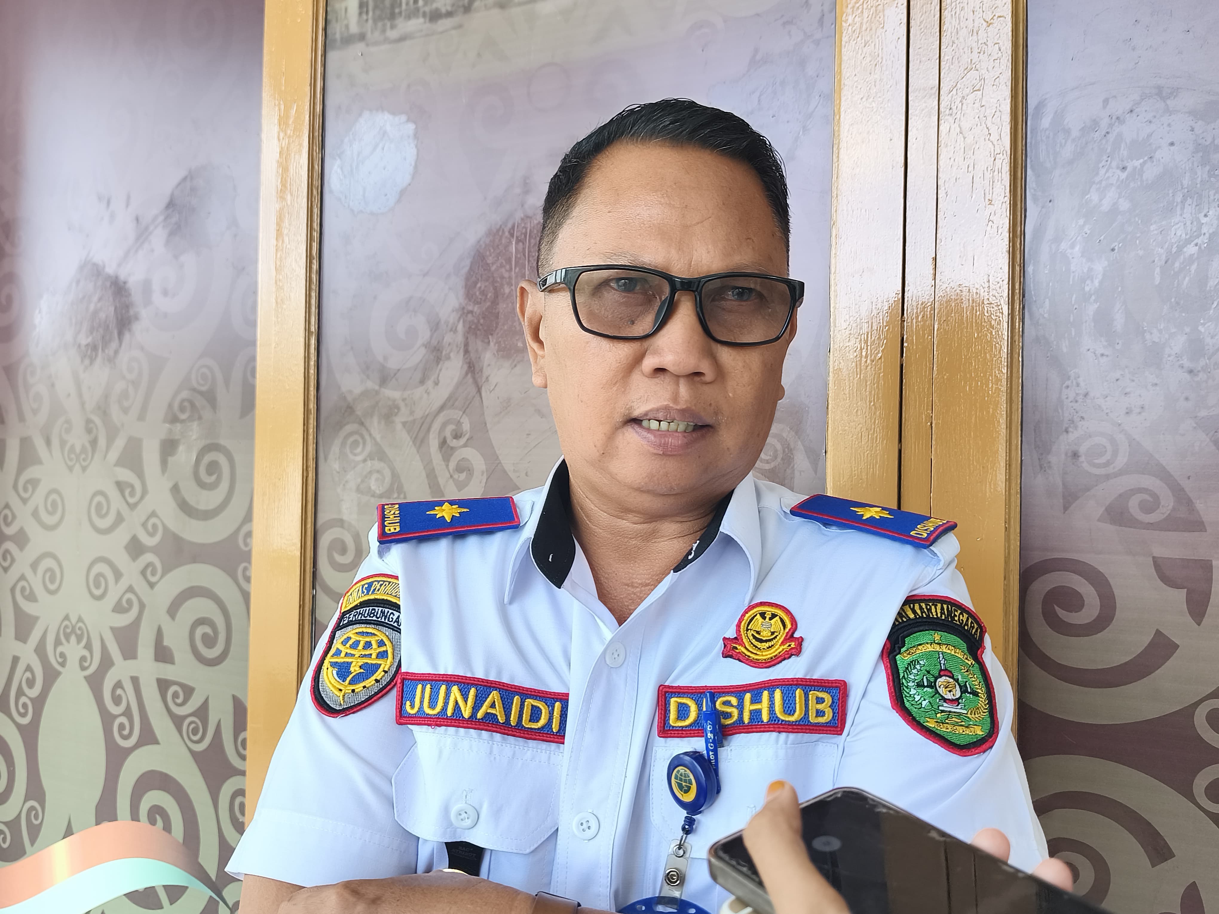 Kepala Dinas Perhubungan Kukar Ahmad Junaidi.  &nbsp;  &nbsp;