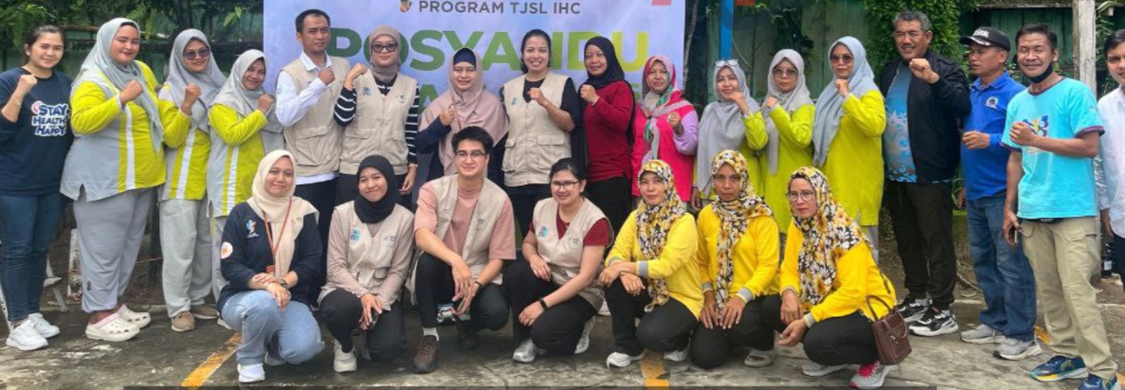 HIJAU: Puskesmas Prapatan mengajak warga untuk hidup lebih sehat.
