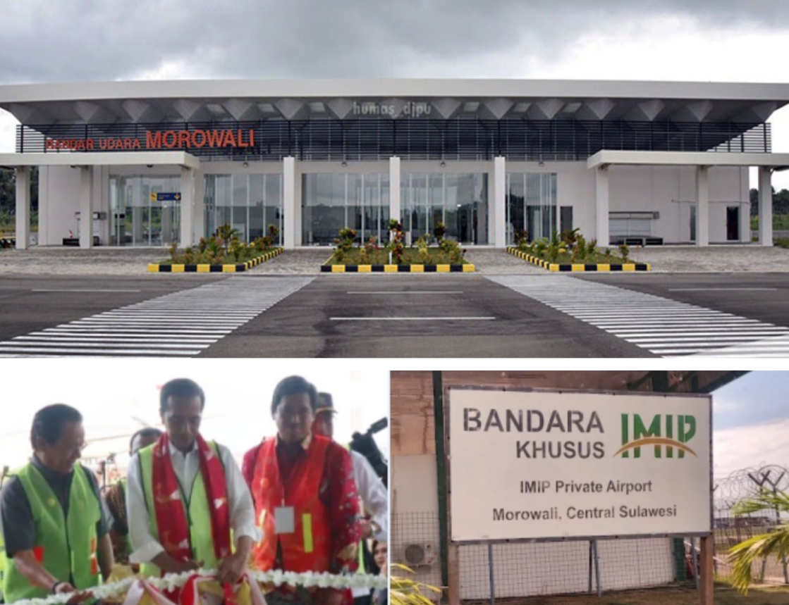 Keberadaan Bandara IMIP di Morowali mendapat sorotan karena dikelola tanpa kehadiran negara. (FOTO: IST)