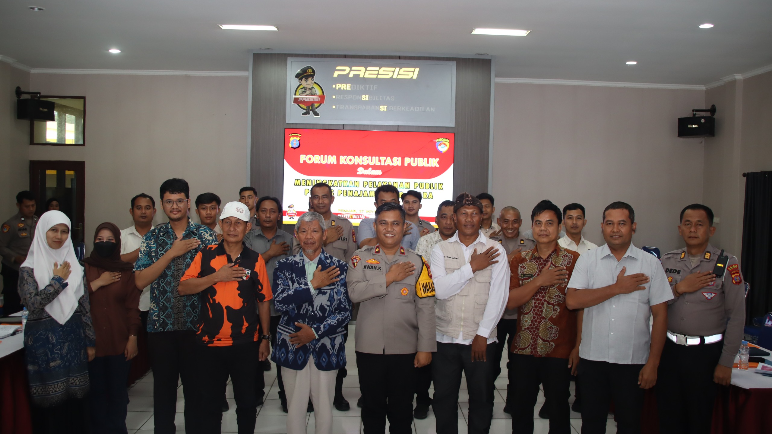 Forum Konsultasi Publik yang diikuti perwakilan masyarakat, ormas dan Polres PPU.