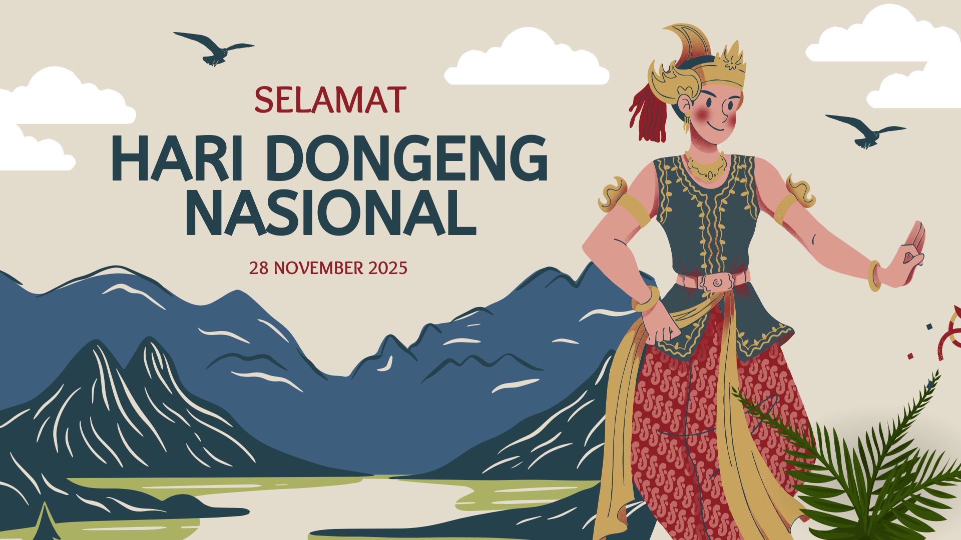 Ucapan Hari Dongeng Nasional bahasa Inggris.