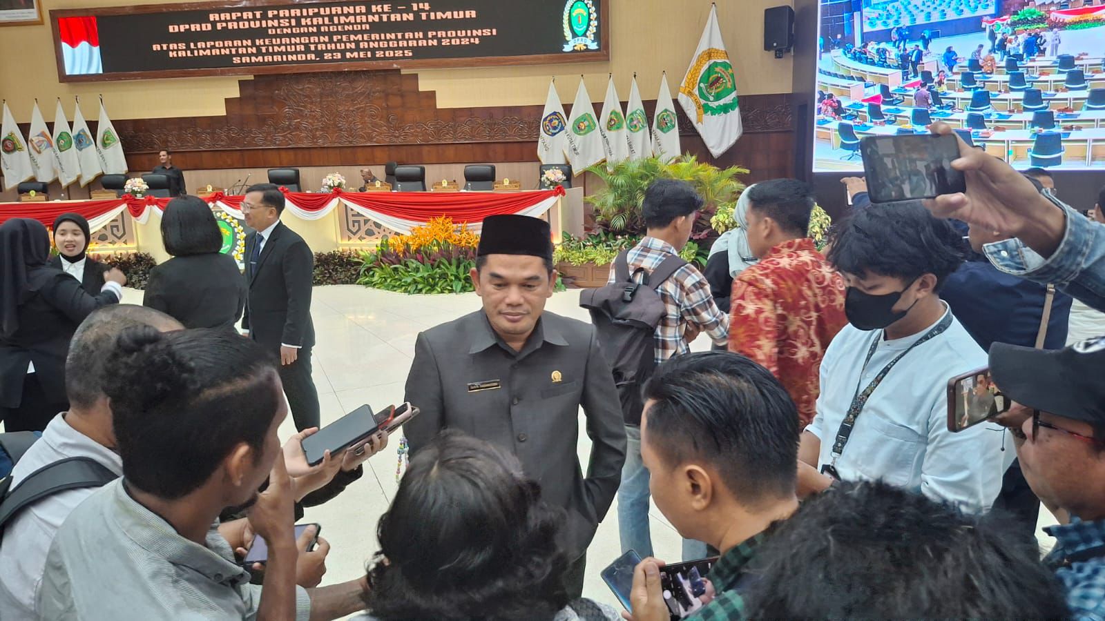 Ketua DPRD Kaltim Hasanuddin Masud.(yhon)