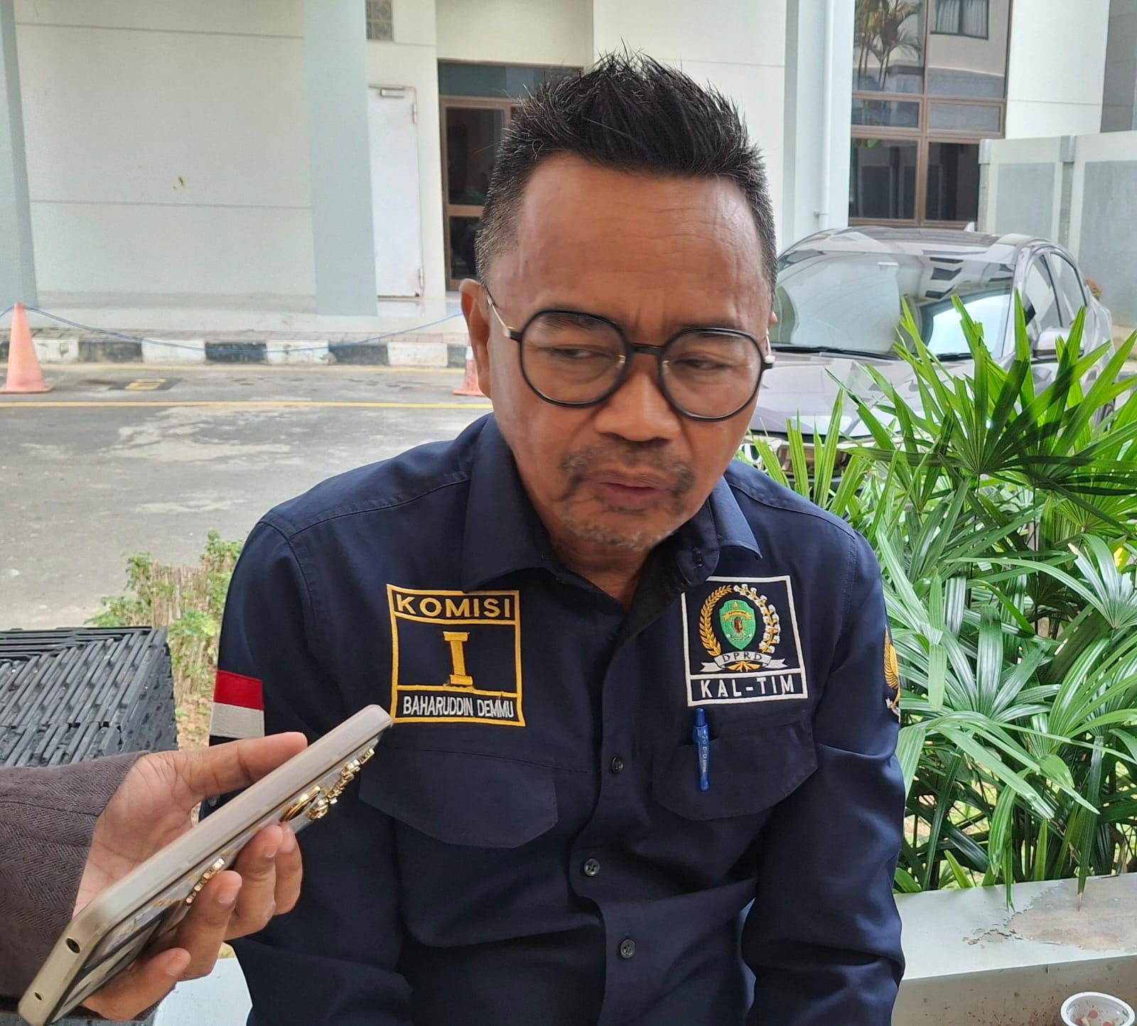 Anggota Komisi I DPRD Kaltim, Baharuddin Demmu, saat ditemui.(yhon)