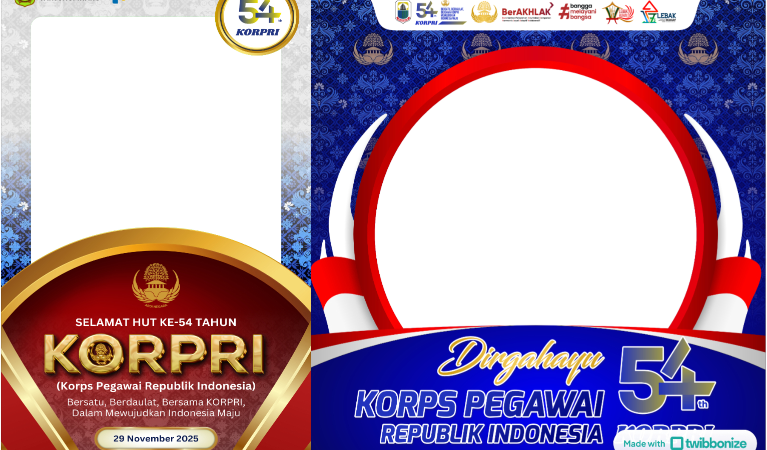 Twibbon HUT Korpri Ke 54.