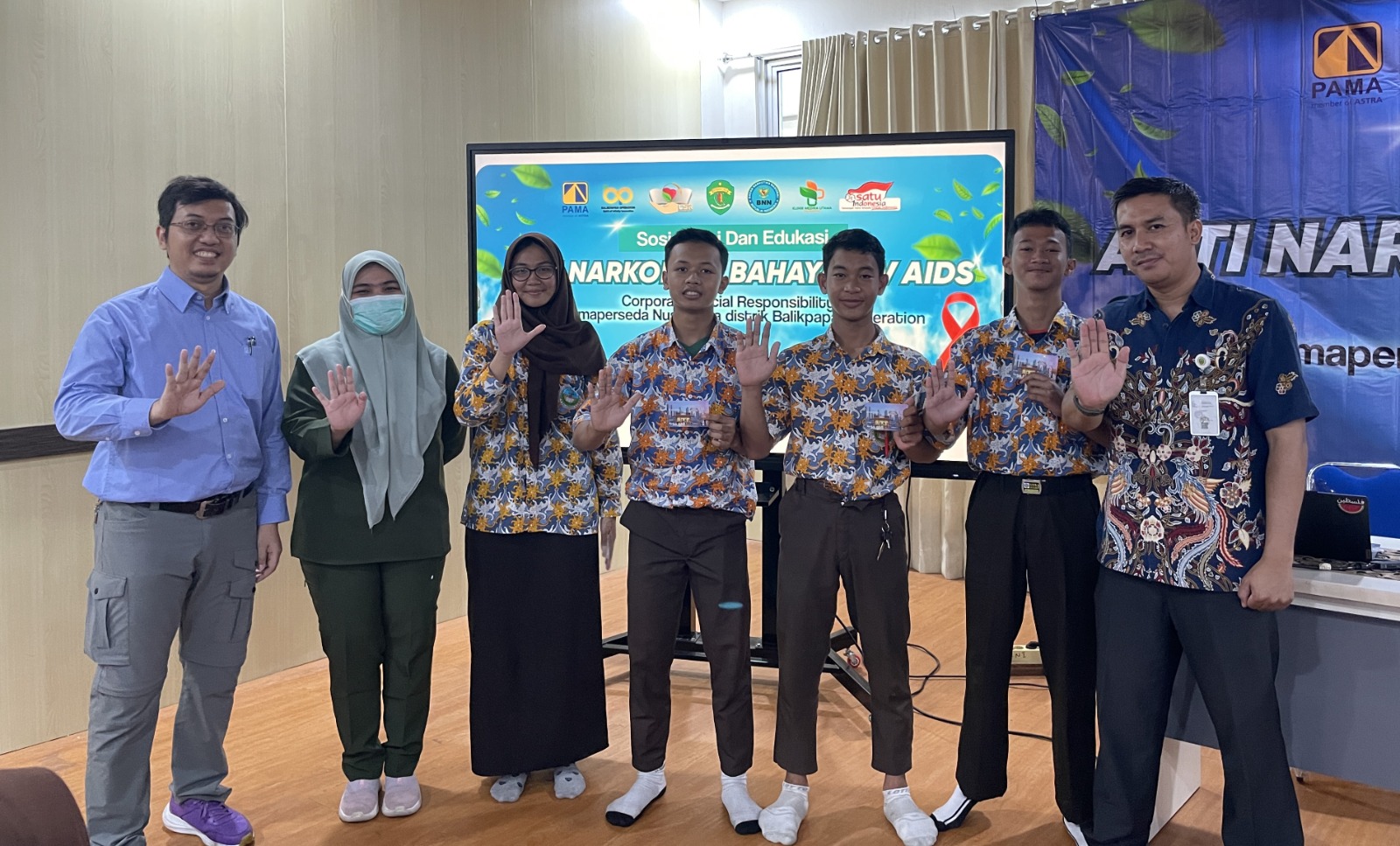 PAMA BPOP yang menggelar sosialisasi antinarkoba dan bahaya HIV/AIDS di Balikpapan.