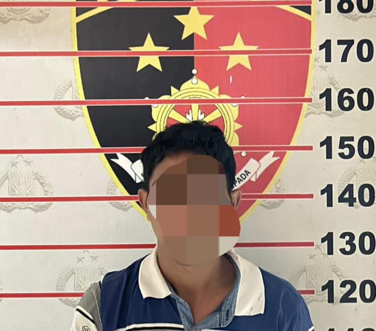 NS, berhasil ditangkap kurang dari 24 jam setelah laporan polisi dibuat. (POLRESTA SAMARINDA)