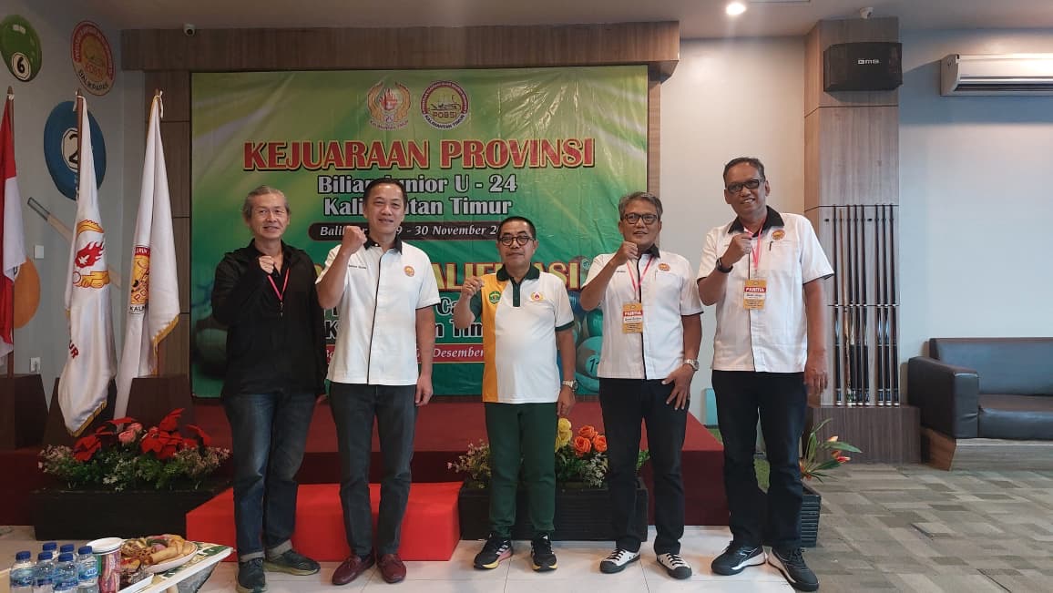 Kejurprov Biliar Junior U-24 se-Kaltim resmi bergulir di Rand Pool and Lounge, 29-30 November.