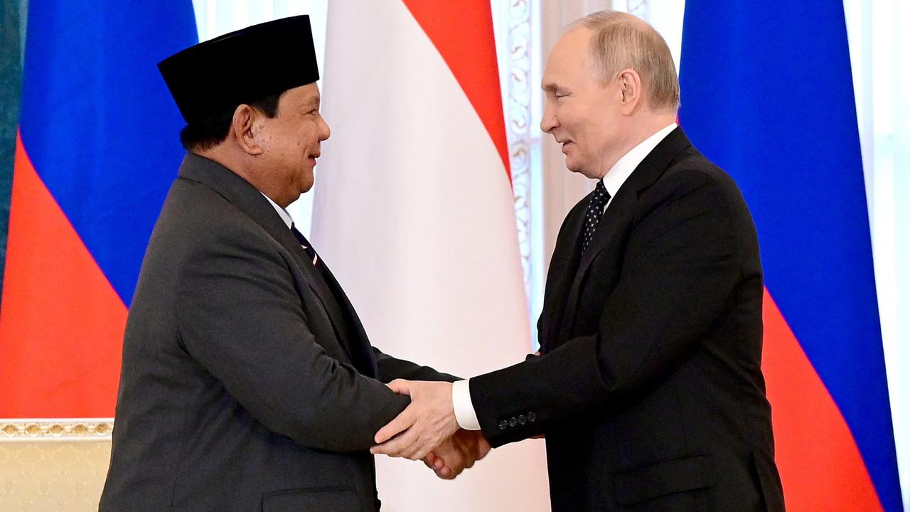 Presiden Republik Indonesia, Prabowo Subianto dan Presiden Rusia, Vladimir Putin.