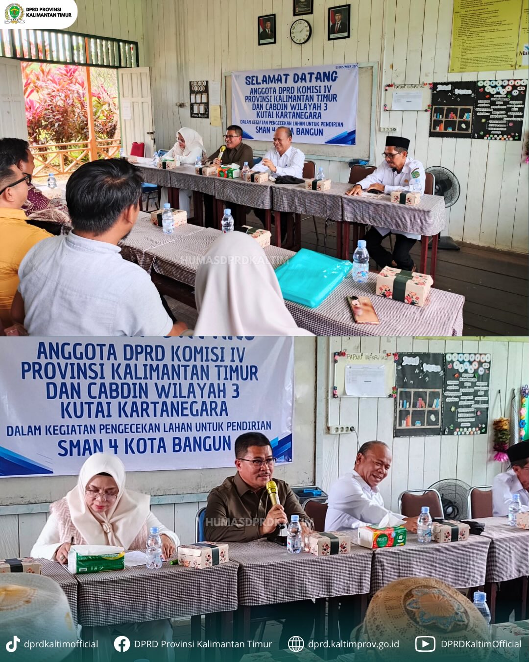Komisi IV DPRD Kaltim Meninjau Lokasi Usulan SMAN 4 Kota Bangun