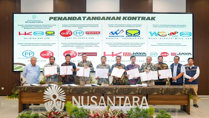 TEKEN: Delapan kontrak telah diteken untuk pembangunan yang fokus pada kawasan eksekutif dan legislatif di IKN.
